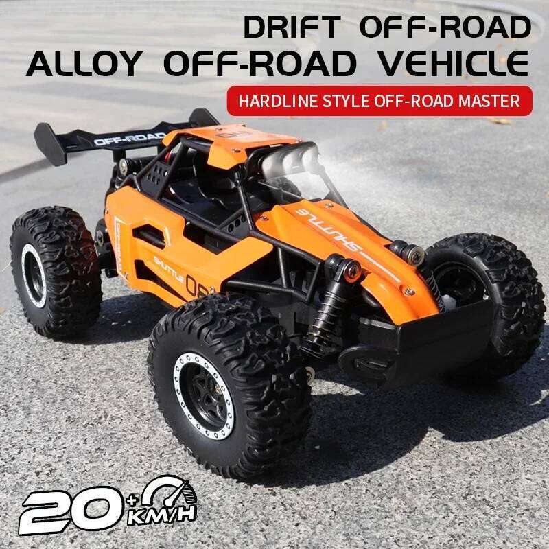 RC Car 2.4Gh Model With LED Lights 2WD High Speed Off-road Remote Control Climbing Vehicle Outdoor Cars Drift Kid Toys Boys Gift Y260131