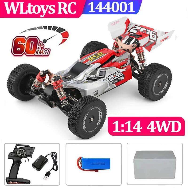 75 WLtoys 124016 124017 60 KM/H 144001 Electric 4wd Battery High Speed Atv Remote Control Drift Rc Cars for Adults Toys Y260131