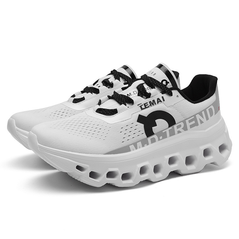 new Spring New Low-top Sports Shoes for Men, Fashionable Shock-absorbing Running Shoes, Outdoor Versatile Lightweight and Breathable Trendy