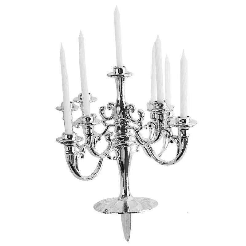 Retro European Luxury Candlesticks Cake Candlestick Baking Birthday Party Wedding House Decoration Accessories Y260131