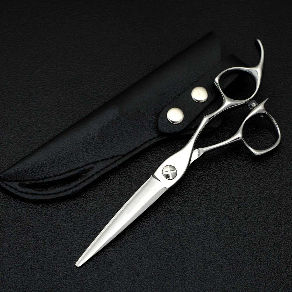 Professional laser wire Barber Scissors Thin hair scissors with reverse teeth Hairdressing Tools Accessories 440C 6-6.5-7inch C260131