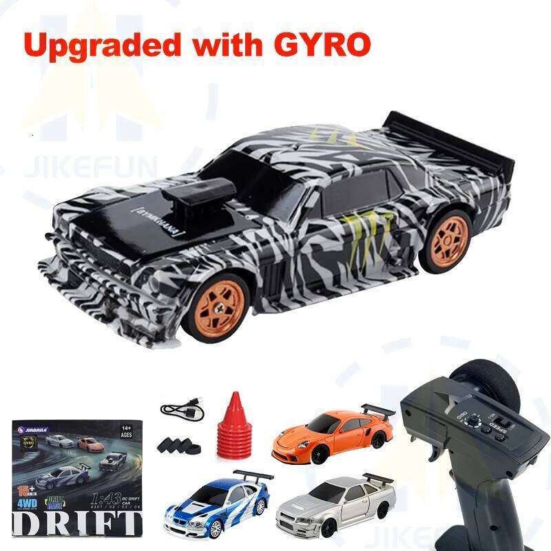Upgraded Gyro 1/43 RC Drifting Car Racing RTR 4WD High Speed Radio Control Model 2.4G Drift Race Vehicle Mini Gifts Y260131