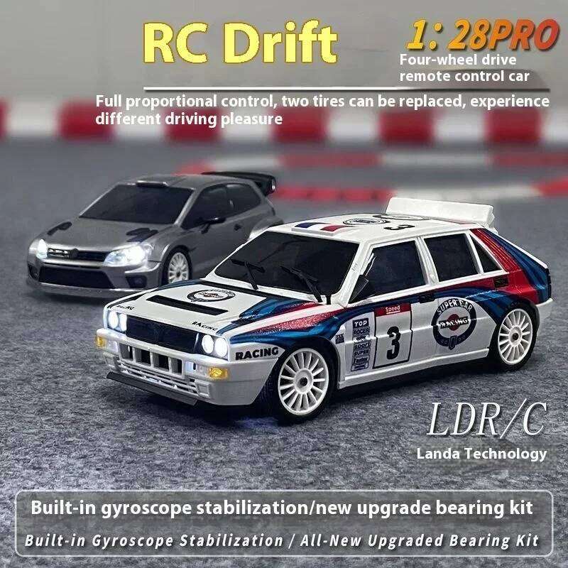LDRC RC Drift 2801PRO 2802PRO 2803PRO 2804PRO 1/28 4WD With Gyroscope Full Proportional Throttle and Steering Car Toys Y260131