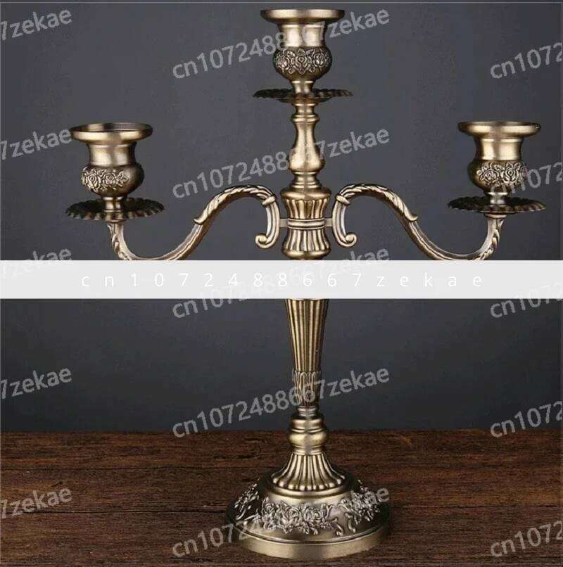 Activity Table Centerpiece New Bronze Metal 5-Arm/3-Arm Candlestick Wedding Decoration Y260131