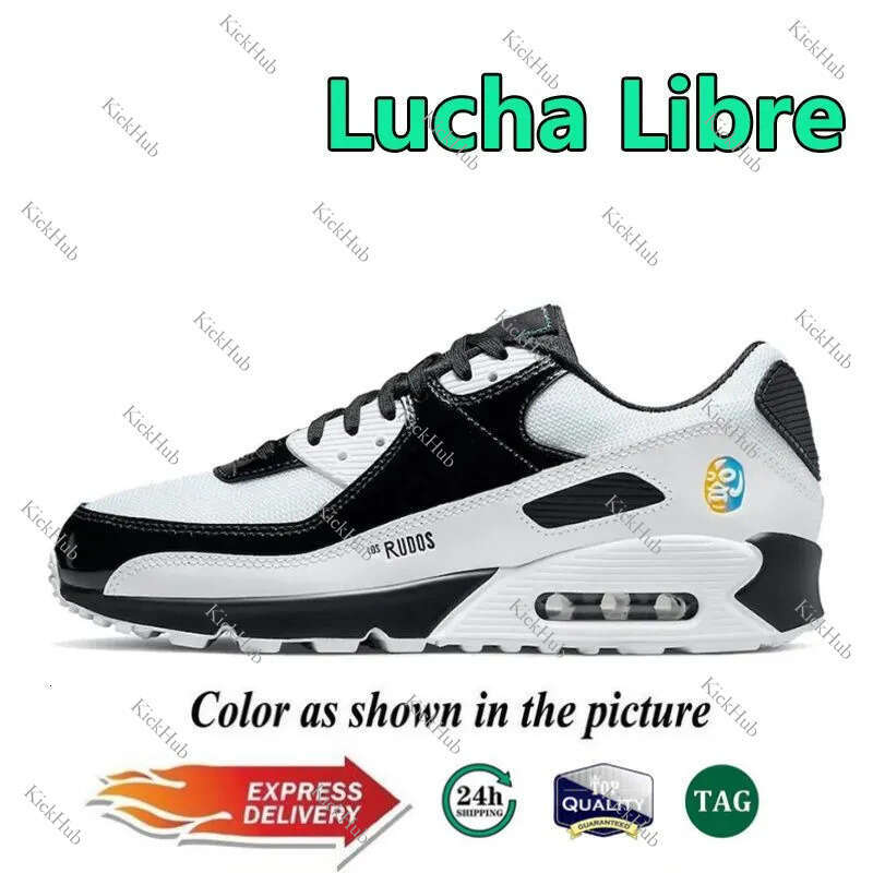 90 90s Designer Running Shoes Dia De Los Muertos Lucha Libre Patta Waves Leopard Pink Triple Black White UNC Midnight Navy Men Women Trainers Sports S