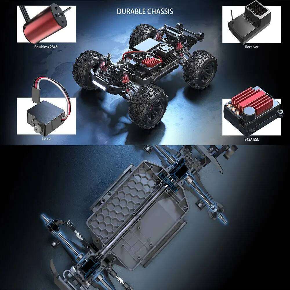hot MJX 16209 16207 16208 16210 70KM/H 60KM/H 1/16 4WD Remote Control Cars RC Brushless Racing Car Off-Road Truck Toys Y260131