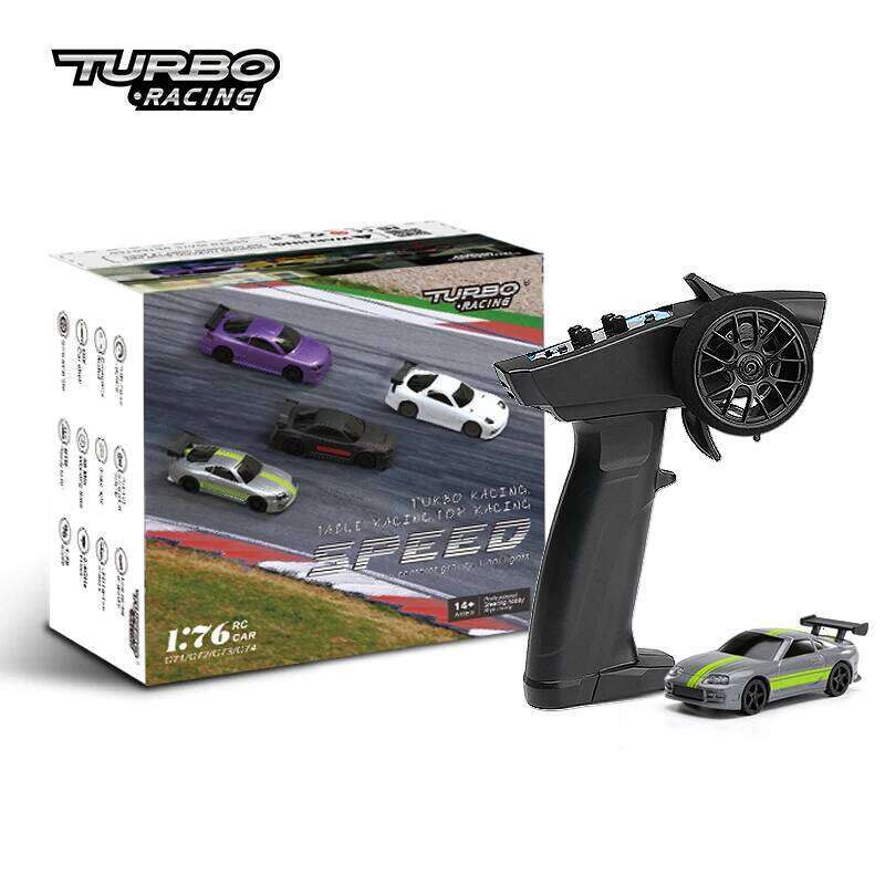 Turbo Racing 1:76 C64 C63 C61 C62 C72 C73 C74 C75 RTR Flat Running Toys on Road RC Drift Car With Gyro Radio For Kids and Adults Y260131