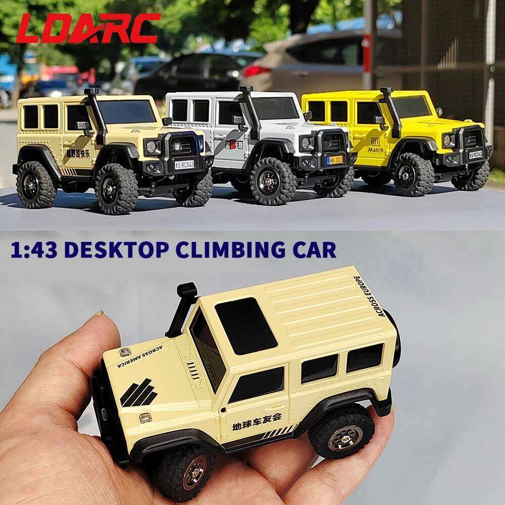 LDARC X43 1/43 MINI RC Electric Remote Control Model Car Desktop Crawler RTR 4WD Adult Children's Toys Y260131