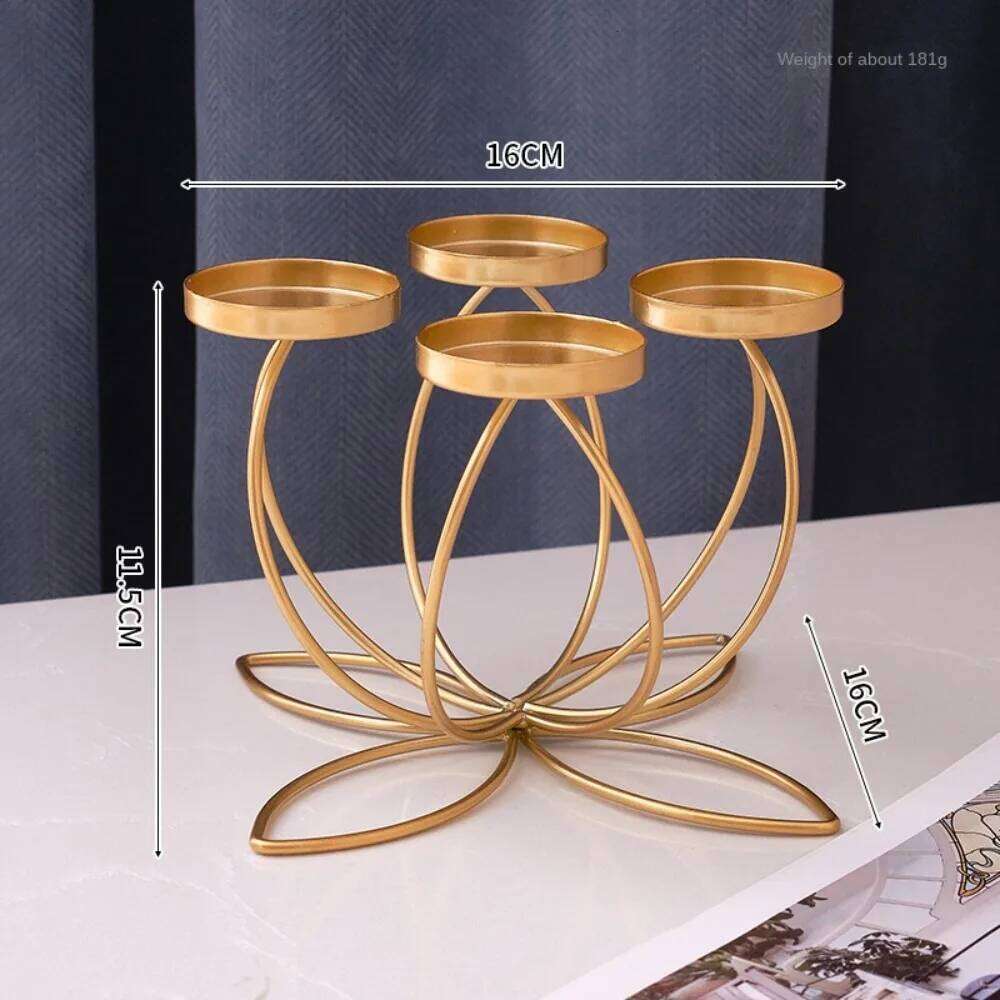 Mental Holder Candlestick for Romantic Candlelight Dinner Props Modern Table Decoration Retro Style Candle Holders Y260131