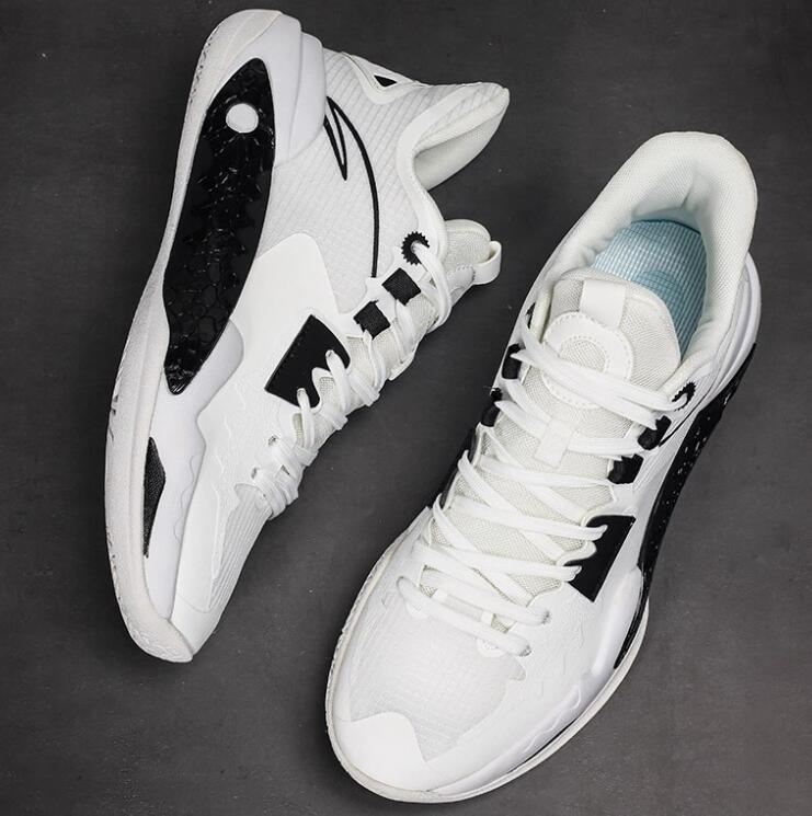 Men's Basketball Shoes for Spring and Autumn Breathable Anti-Slip Durable Shock-Absorbing Suitable for Concrete Courts Ideal for Beginners Elemen