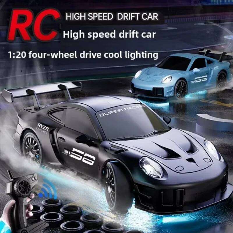 Electric Remote Control Toy with LED Lights for Ages 6-12 Boys Birthday Gift 4WD Smart Drift RC Racing Car High-Speed 2.4Ghz Y260131
