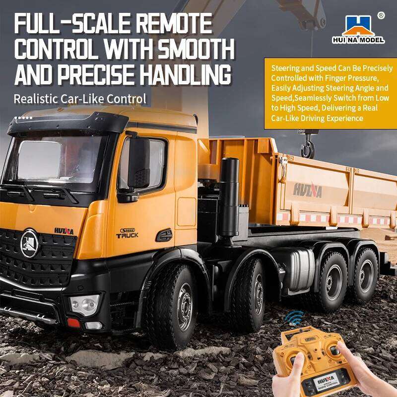 1538 26-Channel 1:14 Alloy Semi-Alloy Remote Control Vehicle Grab Wood Dump Truck Y260131