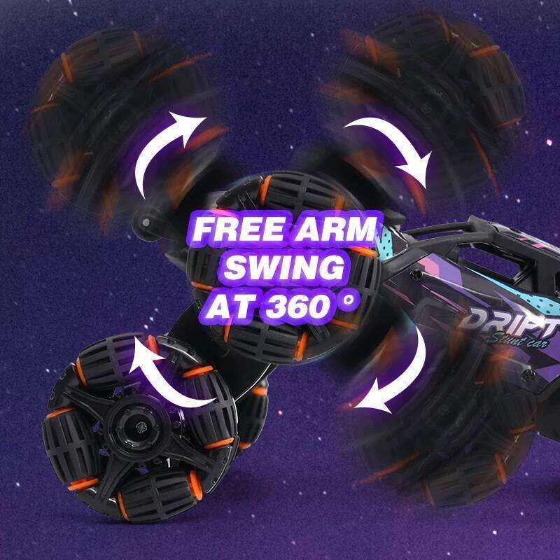 Children's Alloy Remote Control Morphing Six-Wheeled RC Off-Road Climbing Stunt Four-Wheel Drive Spray Drift Racing Car Toys Y260131