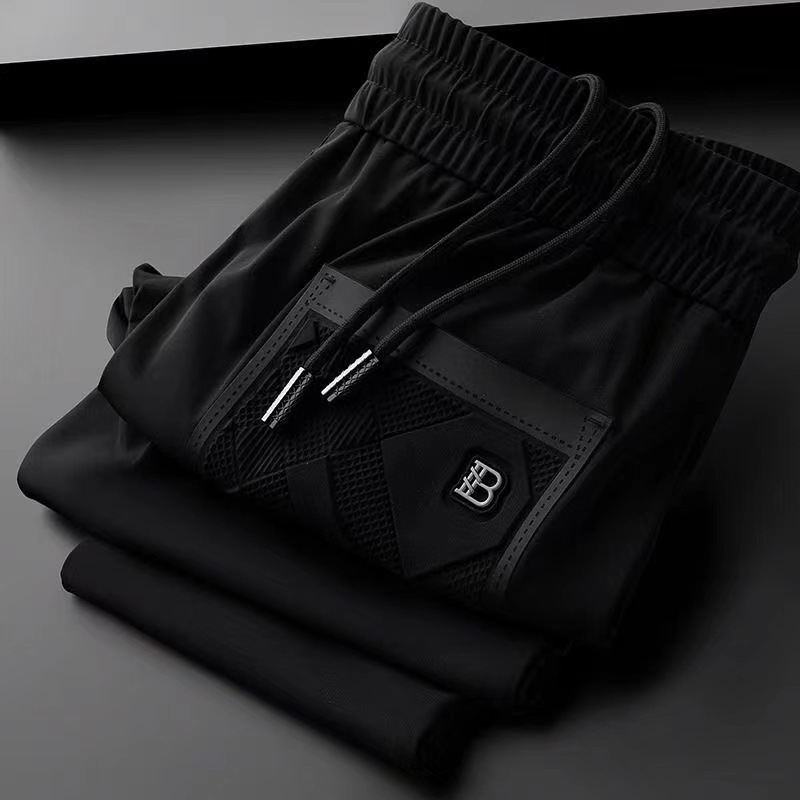 Summer 2026 Thin Ice Silk Men's Sports Pants New Style High End Fashion Trend Straight Leg Versatile Casual Trousers Free Shipping