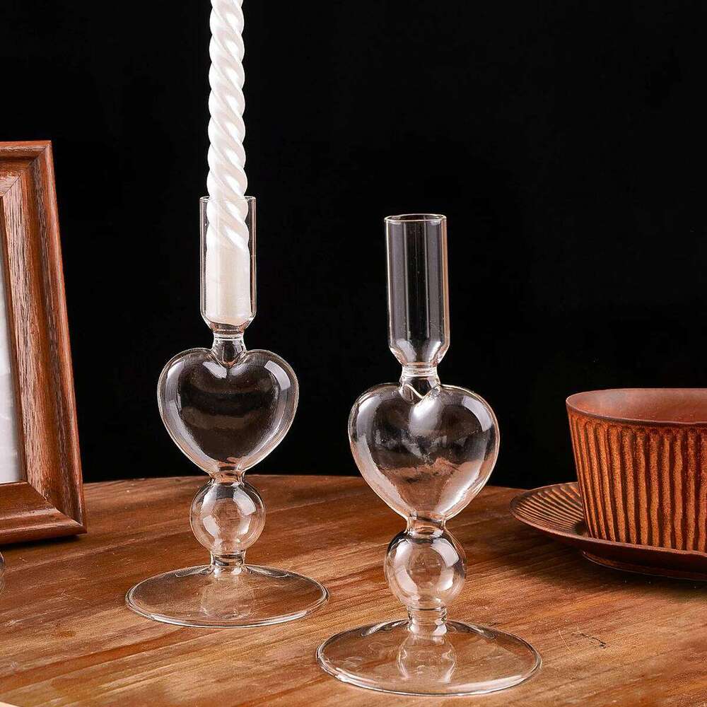 1PC, European-style crystal candlestick, home decoration, suitable for table decoration in homes, hotels, weddings, etc Y260131