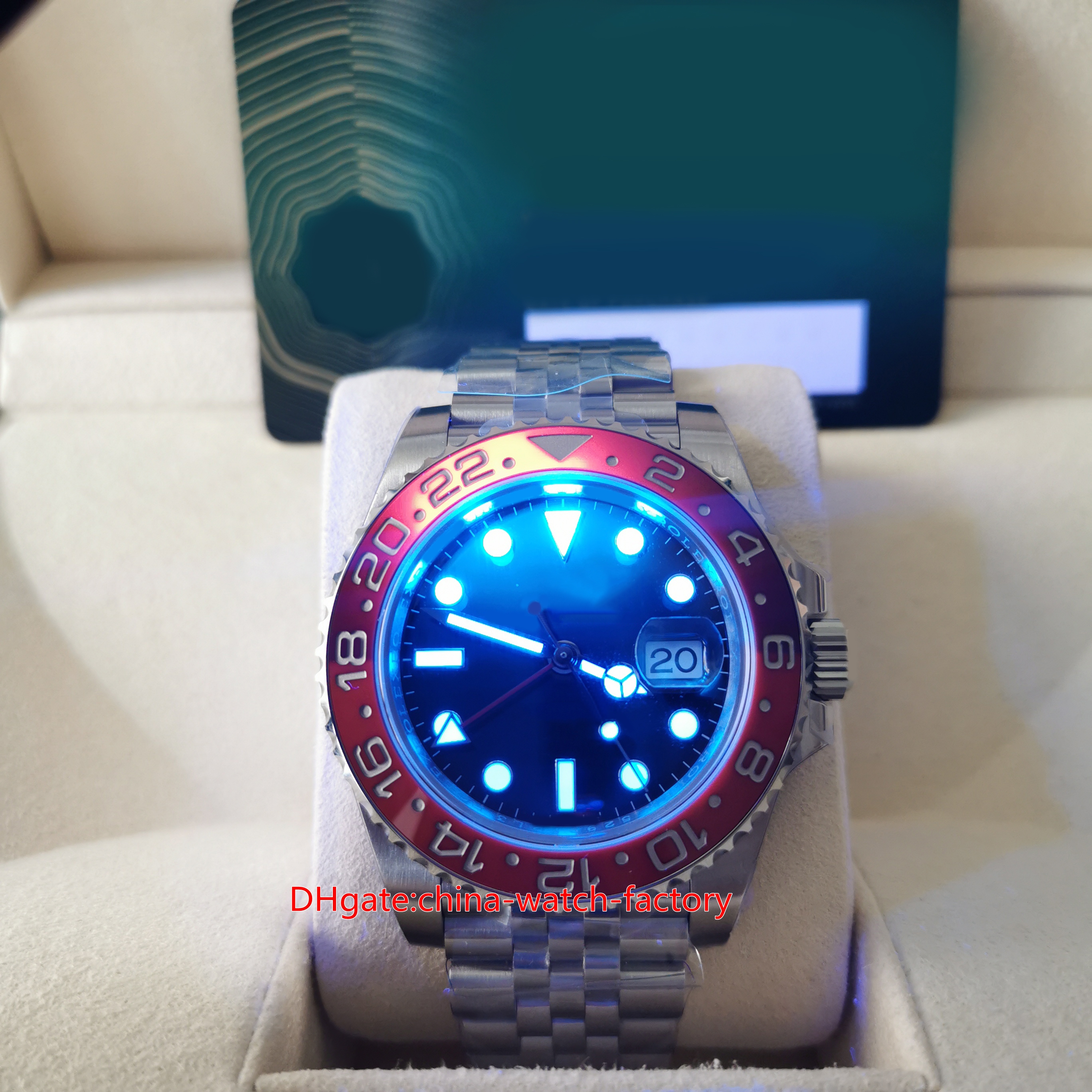 VS Factory V3 Mens Watch Super Quality DD3285 VSF 40mm GMT 126710 BLRO Pepsi Cerachrom Ceramic Bezel LumiNova Watches CAL.3285 Movement Automatic Men's Wristwatches