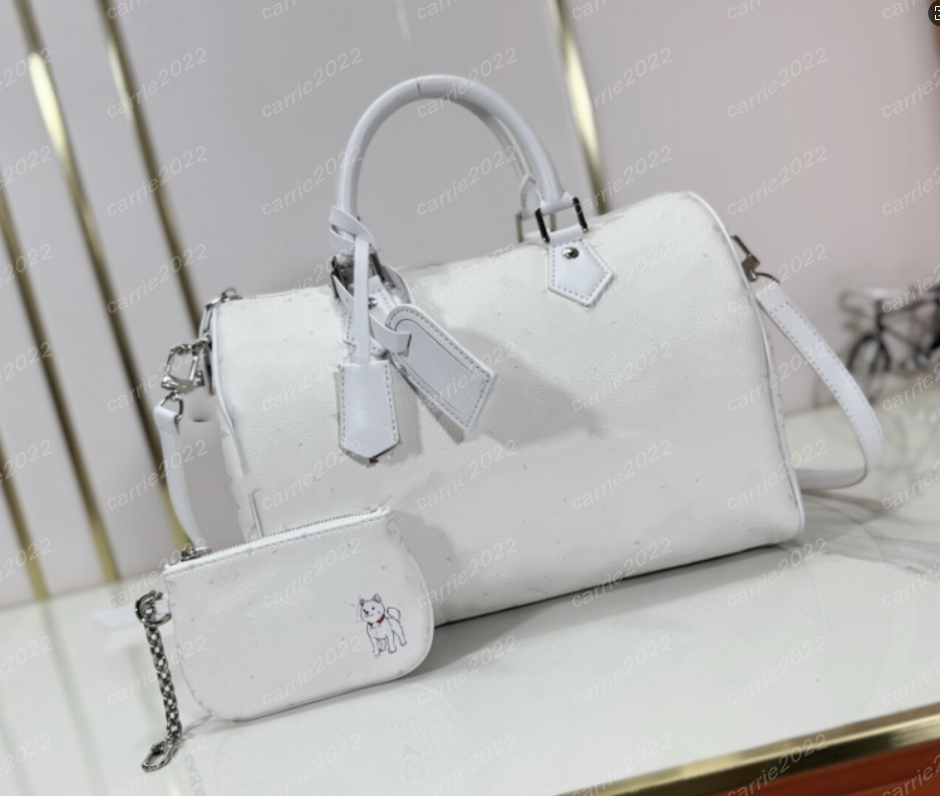 White flowers Pillow Boston bags SPY Soft 30cm P9 Boho designer tote Top Quality Pillow bags Boston leather shoulder bag women handbags cross body speedysoft travel