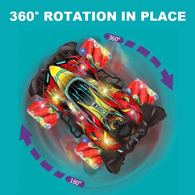 NEW F1 Drift RC with LED Light Wheel Music 2.4G Glove Gesture Wireless Remote Control Electrospray Stunt Car 4WD Toys Y260131