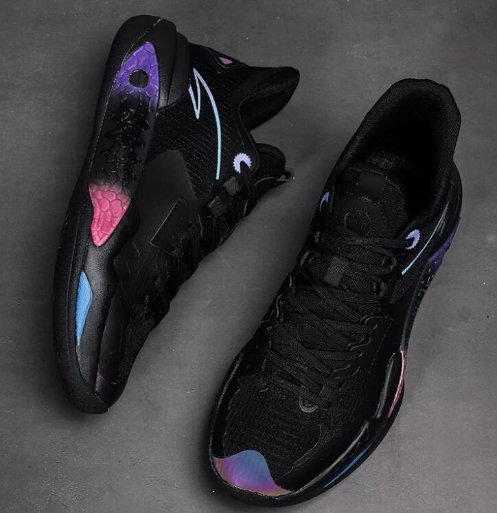 Men's Basketball Shoes for Spring and Autumn Breathable Anti-Slip Durable Shock-Absorbing Suitable for Concrete Courts Ideal for Beginners Elemen