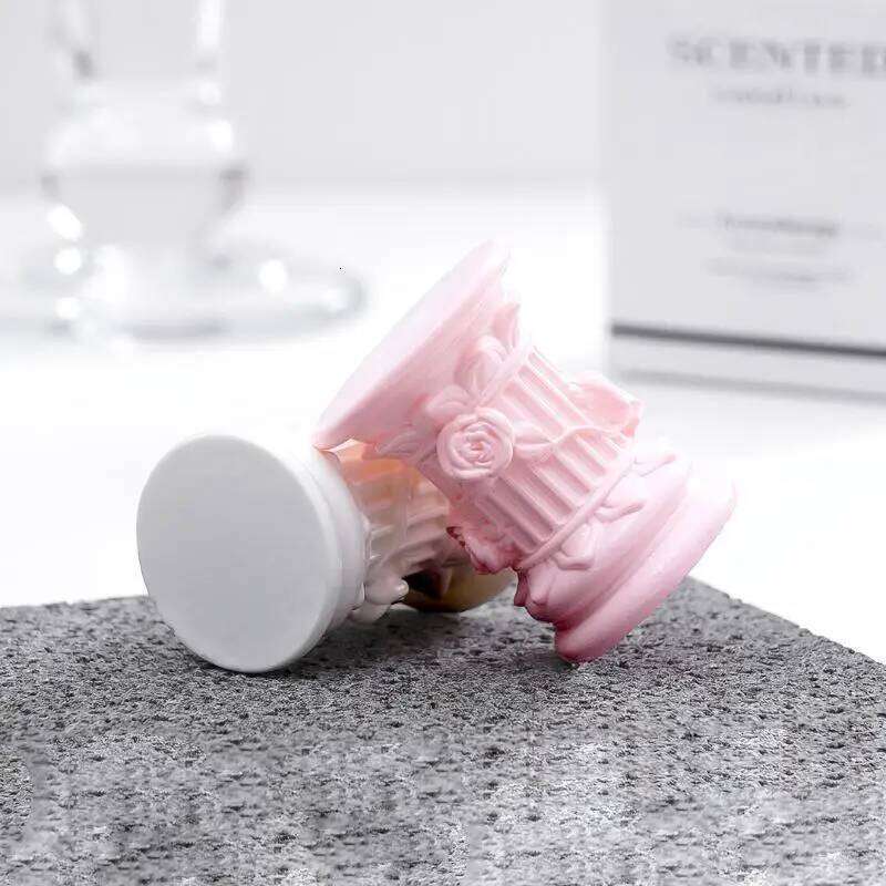 Beautiful Roman Pillar & Greek Column Figurine with Pedestal Candlestick Stand for Indoor and Garden Decor Y260131