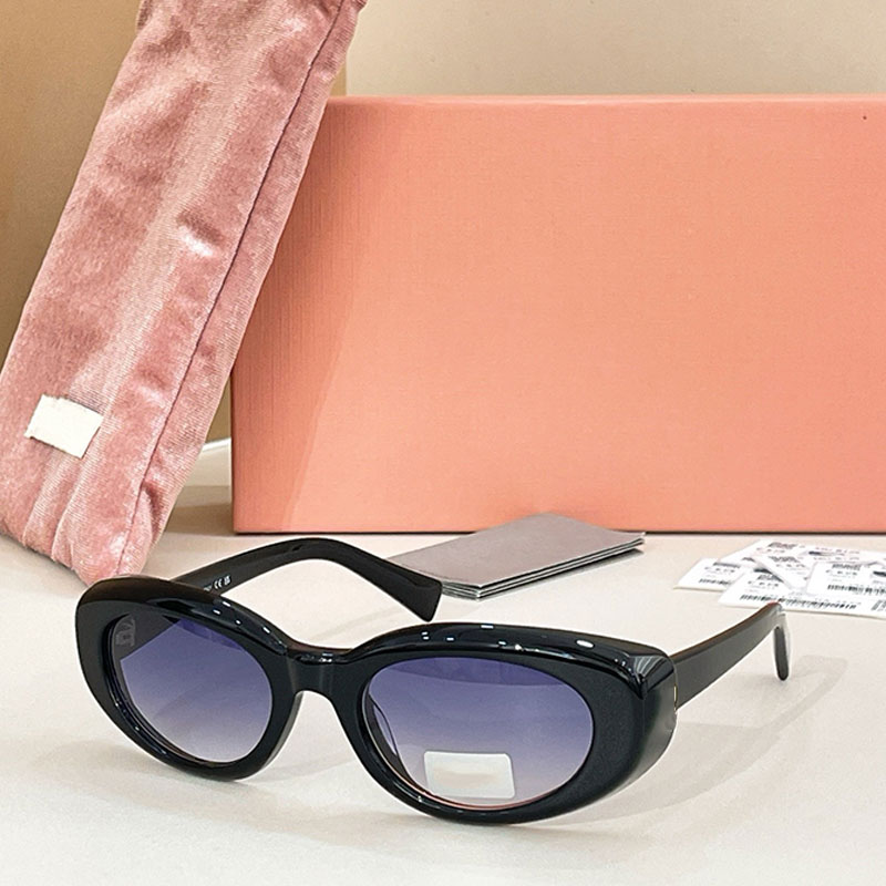 Reverie Sunglasses Women Designer Cat Eye Oval Frame SMUB09 Holiday Party Dressing Womens Evening Sunglasses SMUB12 with Box