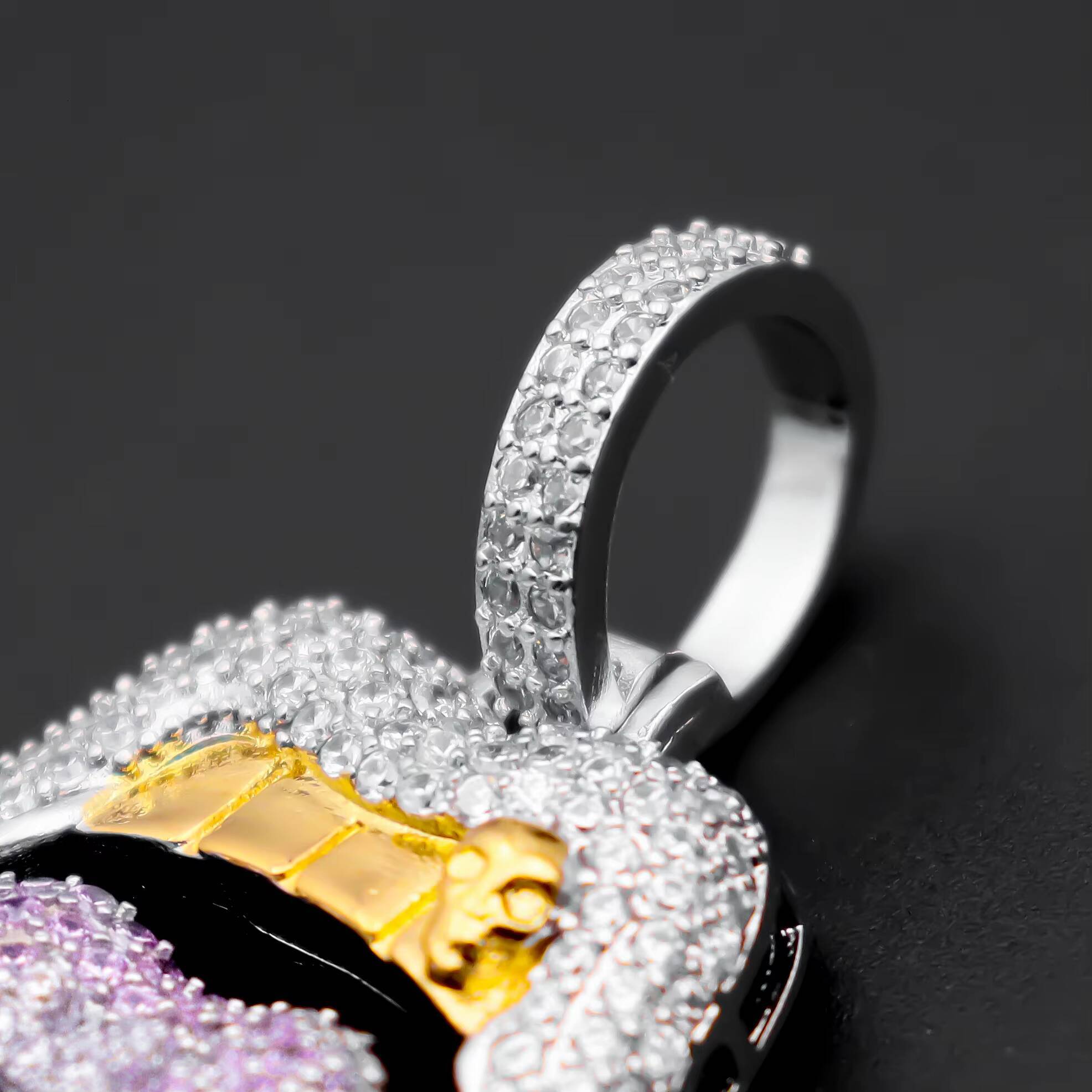 925 Silver Customize Pendant Iced Out Hip Hop Fine Jewelry VVSD Moissanite Pass Diamond Tester Name Letter Pendants for Him