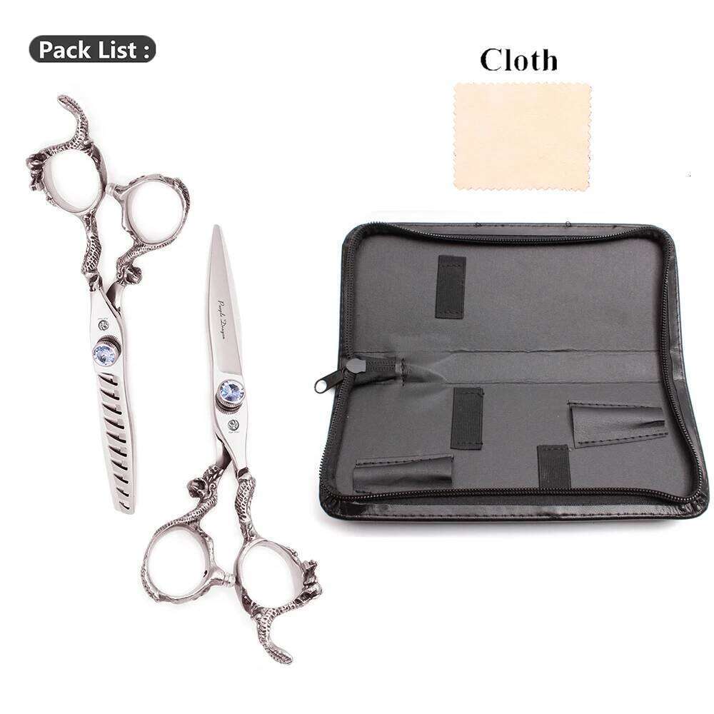Hair 6" Japan 440C Purple Dragon Professional Sharp Edge Hairdressing Cutting Shears Thinning Scissors Set Z9006 C260131