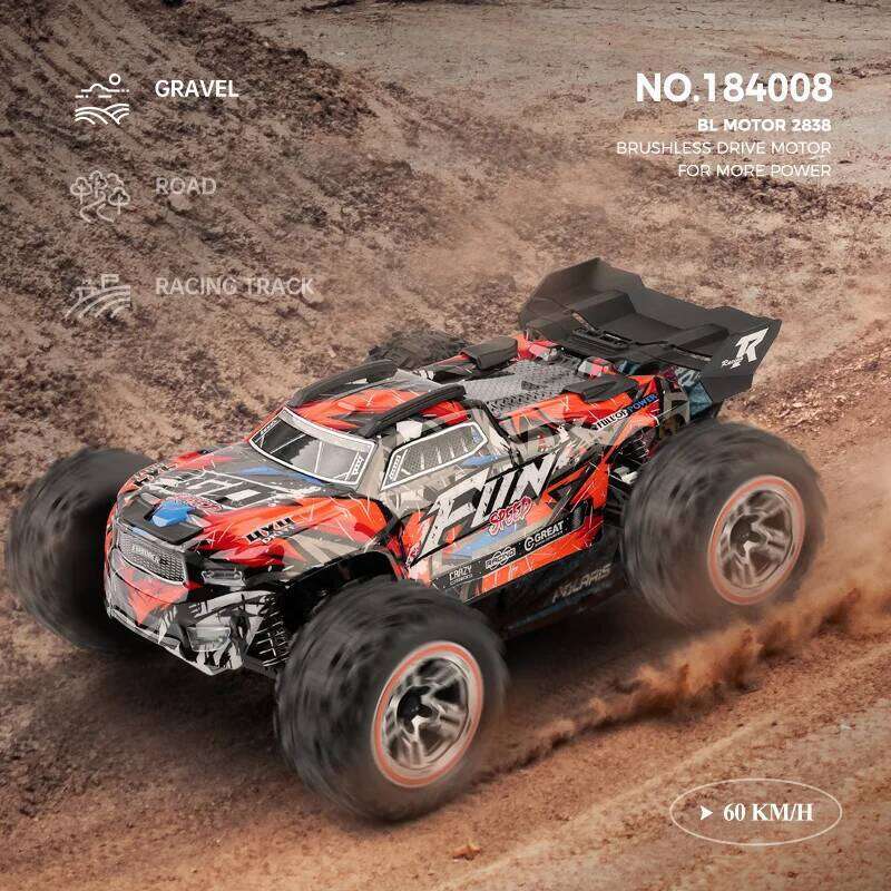 WLtoys 184008 4WD RC Car 1/18 Professional Truck 60KM/H High Speed Drift Racing Remote Control Vehicle Toys for Children Boys Y260131