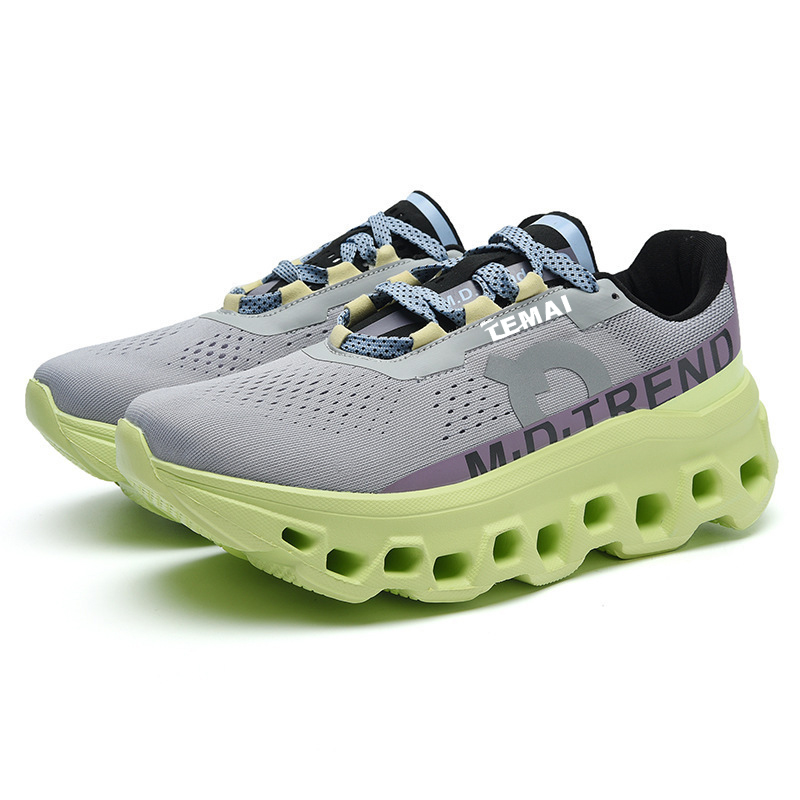 new Spring New Low-top Sports Shoes for Men, Fashionable Shock-absorbing Running Shoes, Outdoor Versatile Lightweight and Breathable Trendy