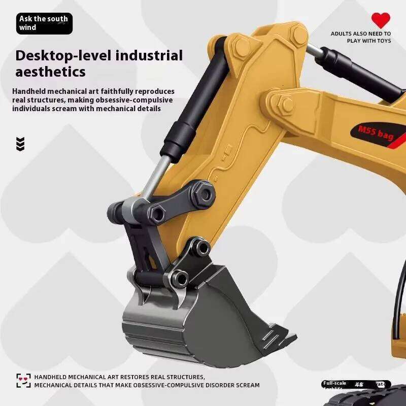 1:64 Scale Remote Control Mini Excavator Tipper Truck - Full-Scale Model Engineering Vehicle Toy For Kids And Collectors Y260131