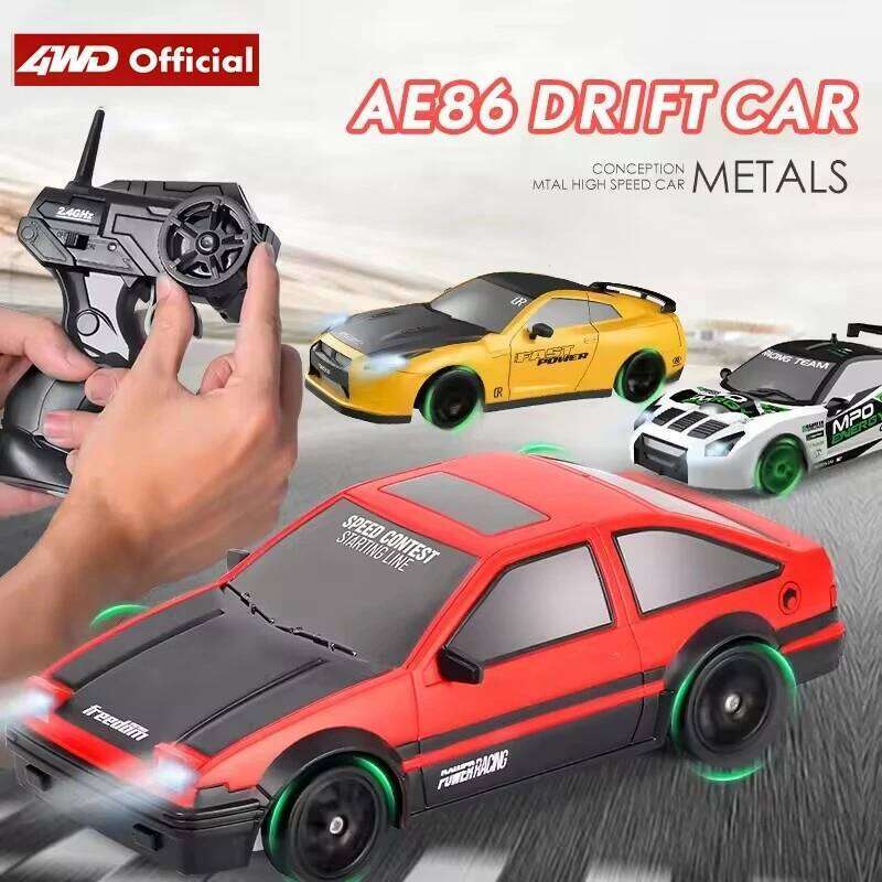 RC Drift Car With LED Light 4WD Remote Control Vehicle AE86 Professional High Speed Racing Toys for Kids Children Adults Gifts Y260131