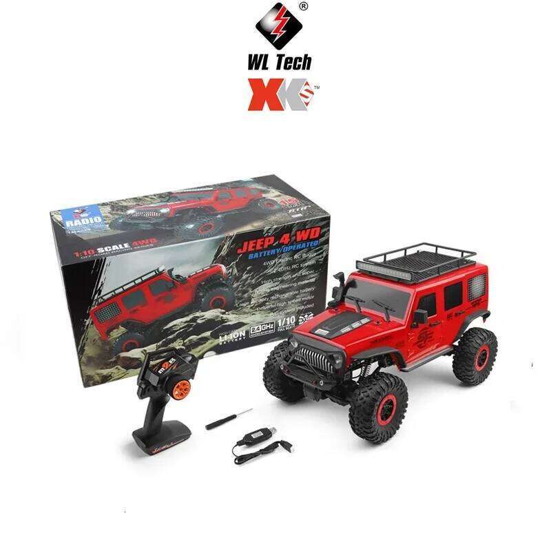 WLtoys 104311 1:10 4x4 Rc Car 2.4G With Led Lights 4WD Off-Road Vehicle Model Remote Control Climbing Cars Toys Boys Gifts Y260131
