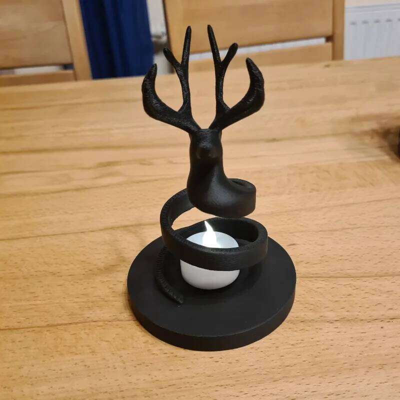 3D Printed Reindeer Figurine Deer Shaped Creative Candle Holder, Home Decoration Y260131