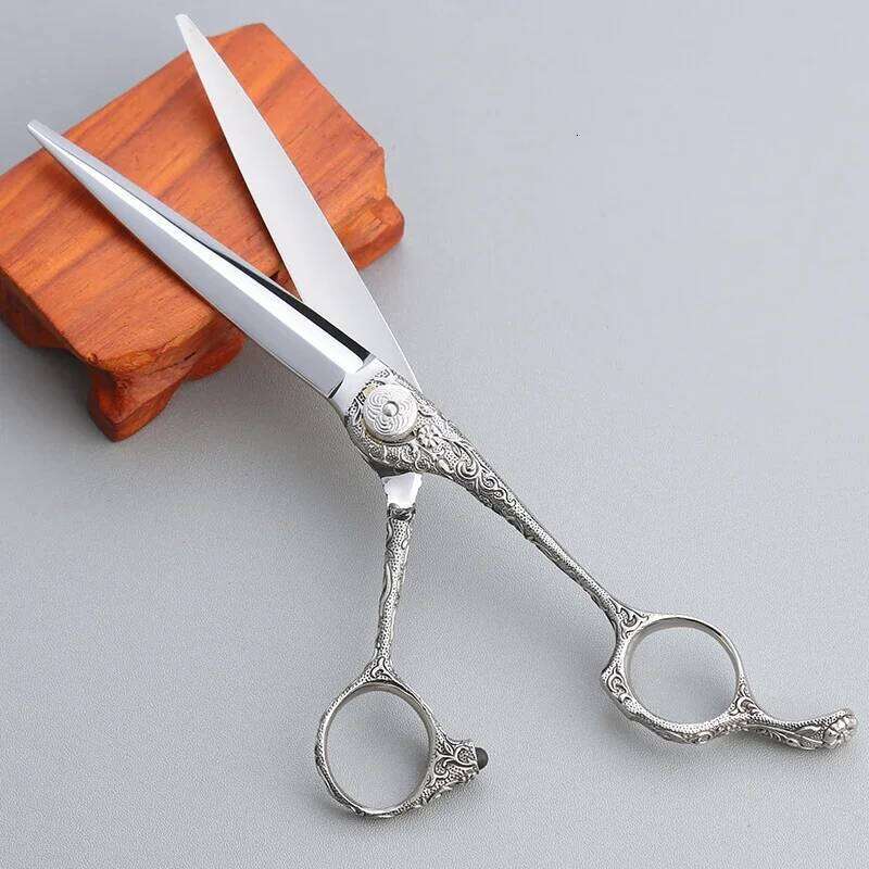 Professional Haircut 6.3Great Samurai Tang Grass Pattern Hairstylist Special Comprehensive Flat Scissors C260131