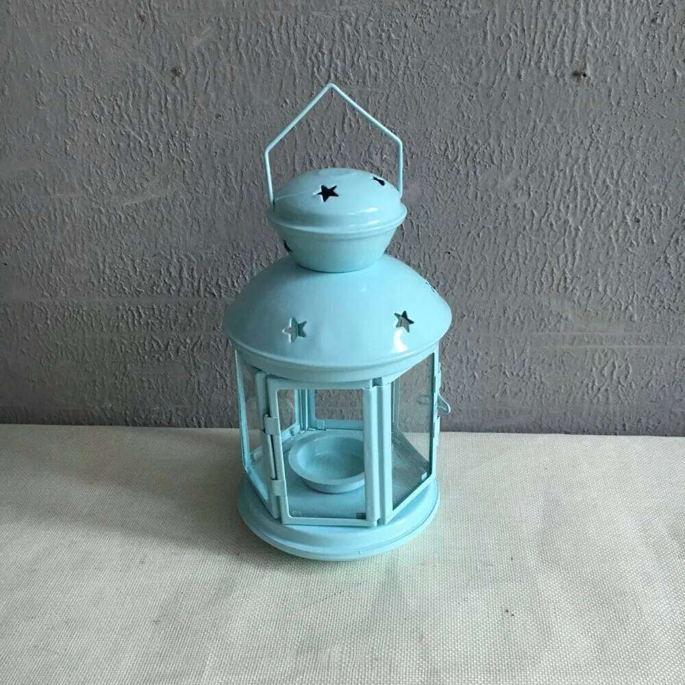 1PC New European Iron Candlestick Star Pendant Lantern Decorations Models Candle Holder ME 012 Y260131