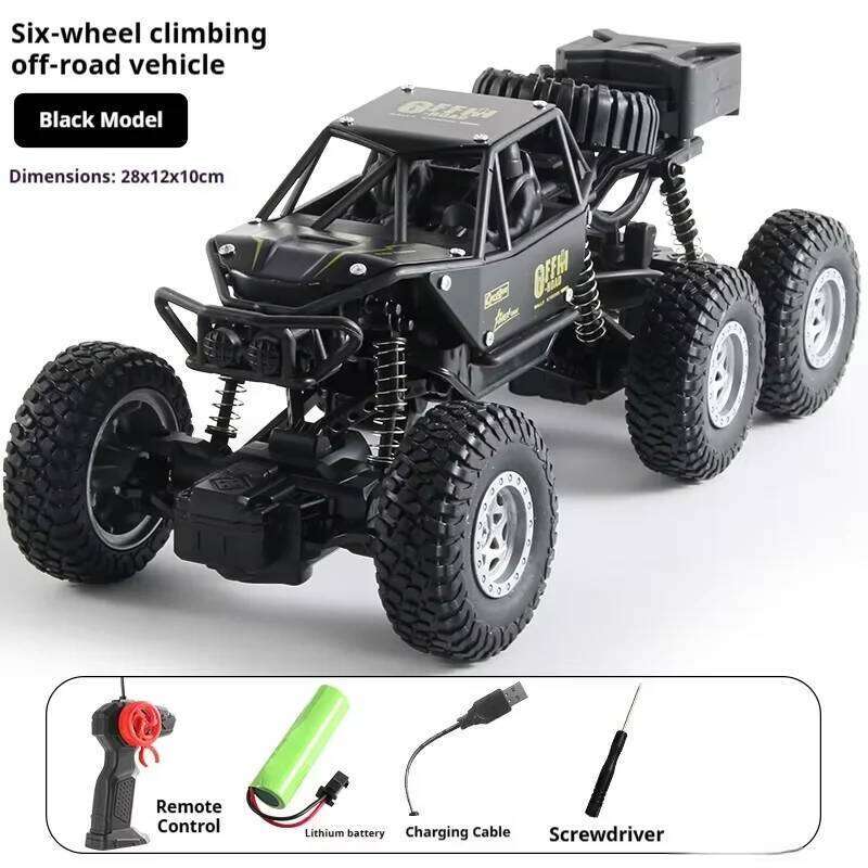 38cm 35km/H Metal Shell Rc Off-Road Truck 44 All Terrain Monster Remote Control Car With Led Headlights Kids Adults Boy Gift Y260131