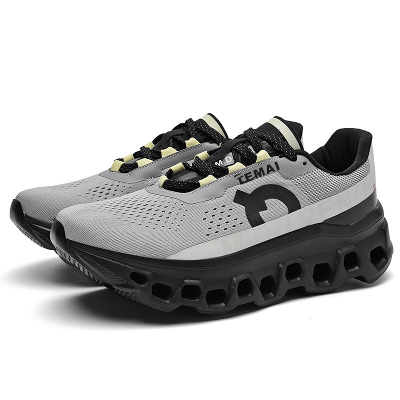 new Spring New Low-top Sports Shoes for Men, Fashionable Shock-absorbing Running Shoes, Outdoor Versatile Lightweight and Breathable Trendy