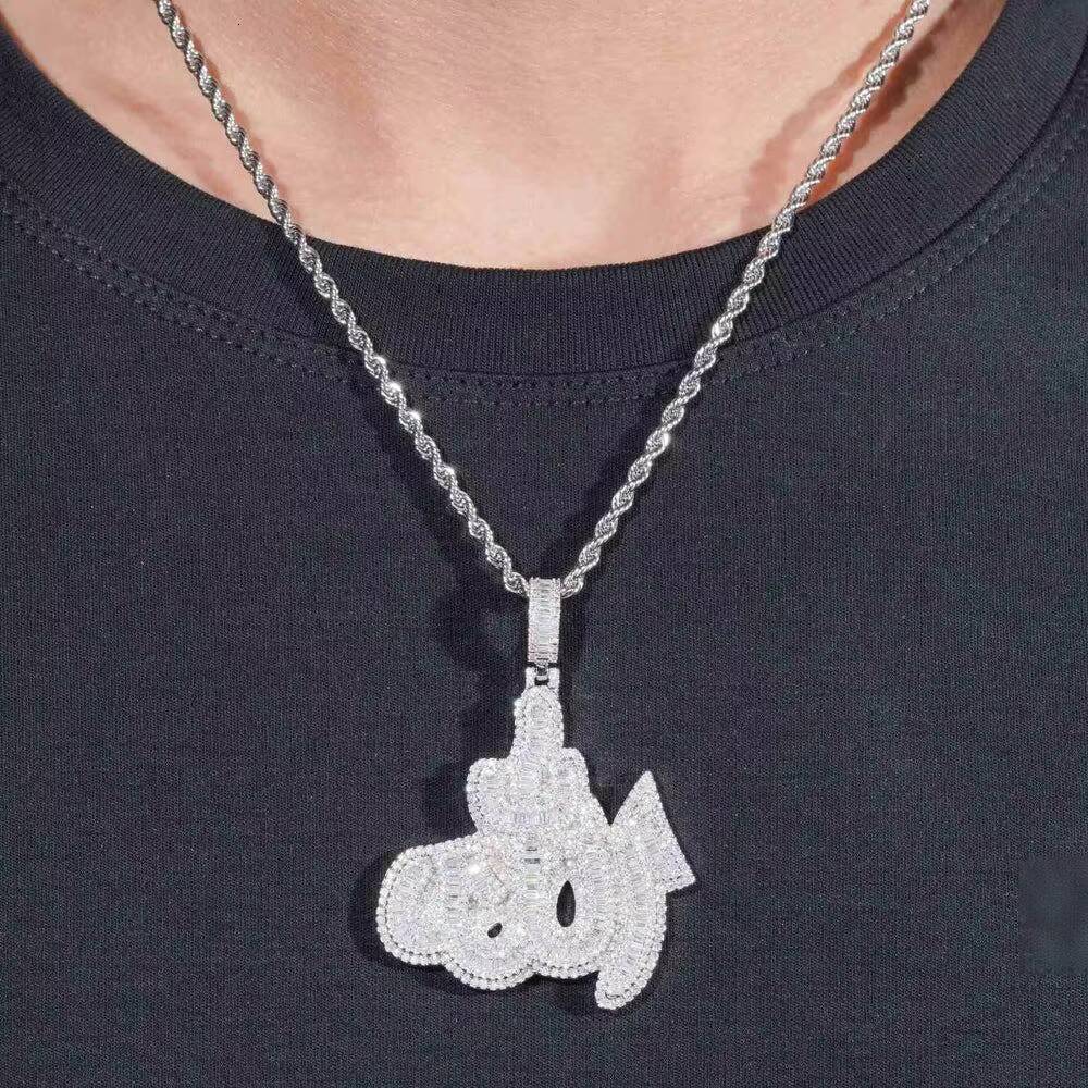 Gallerley Custom Jewelry D VVS Iced Out Hip-hop Style Claw Setting D VVS Moissanite Allah Pendant