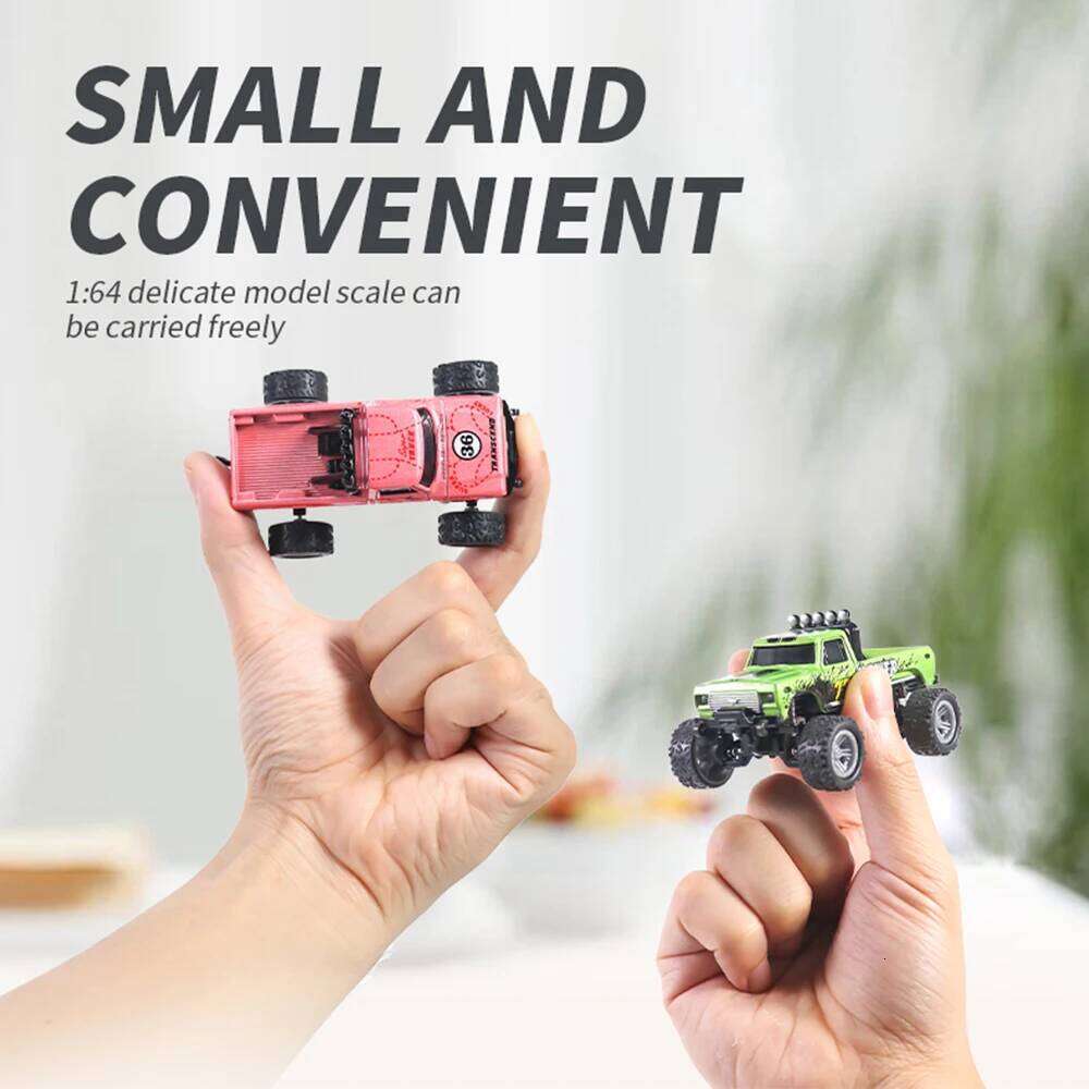1/64 RC 2.4G Remote Control Mini Speed Off-road Climbing Car Alloy Desktop Vehicle with LED Light Toy for Kids Small Gifts Y260131