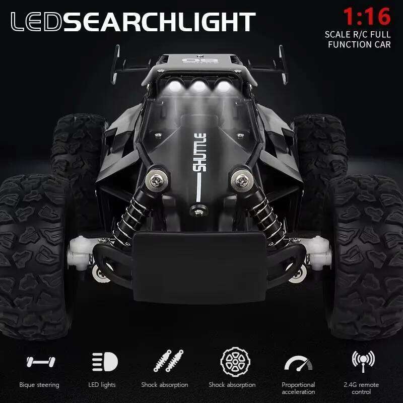 2025 New RC Car 1:16 2.4Gh Model With LED Lights 2WD Off-road Remote Control Climbing Vehicle Outdoor Cars Drift Toys Boys Gifts Y260131