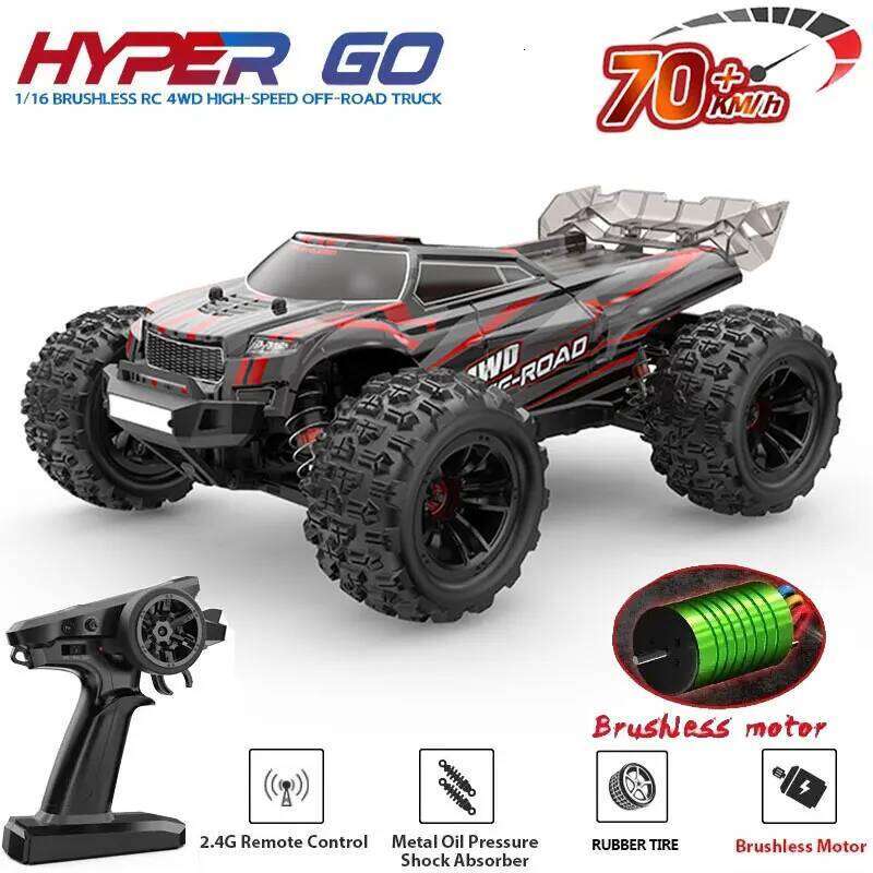 Hyper Go MJX 16210 16207 16208 16209 1/16 4WD 70KM/H Brushless RC Racing Car Remote Control Cars Off-Road Truck Toys Y260131