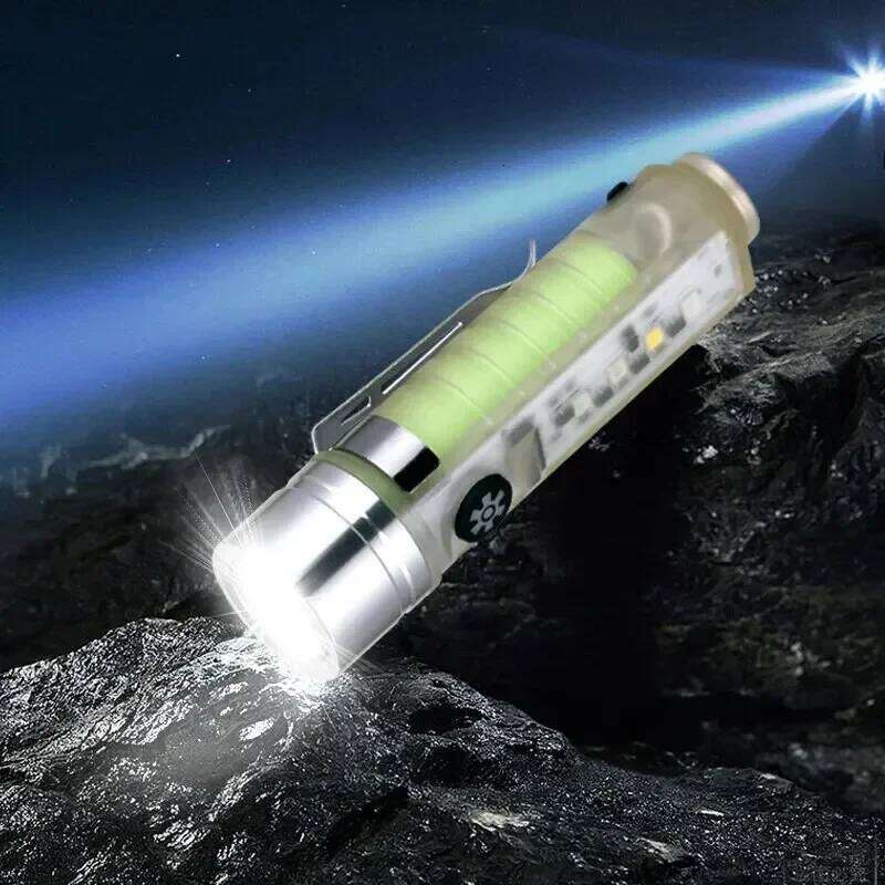 Rechargeable Handheld Flashlights High Lumens 6 Modes LED Brightest Waterproof Flash Light for Emergencies, Camping, Hiking H260131