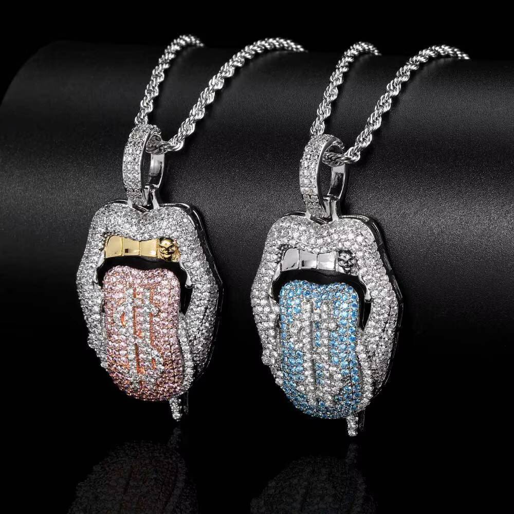 Design Romantic Fine Jewelry White Gold 925 Silver Rectangular ZC Pendant /Moissanite Ring Wholesale Jewelry for Espousal
