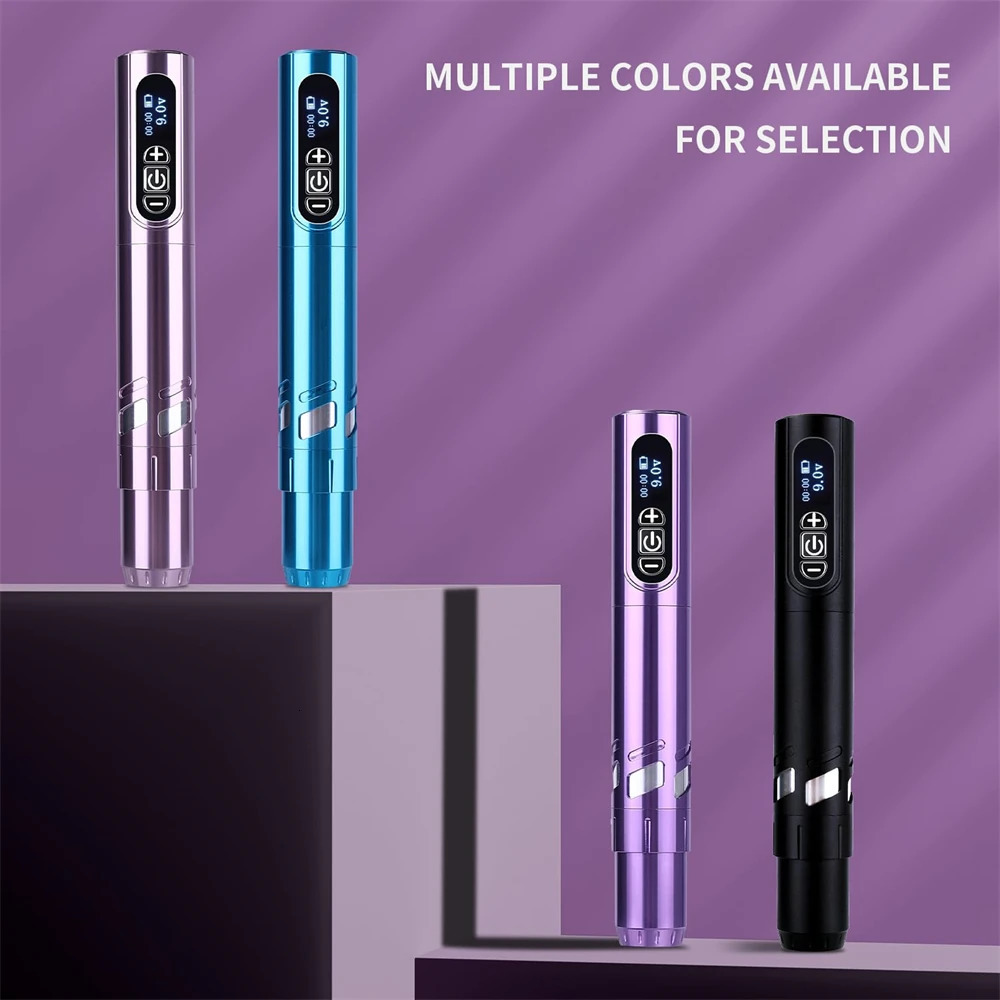 2Pc Battery Tattoo Pen Wireless Power Machine Professional Makeup For Professionals And Beginners 260124