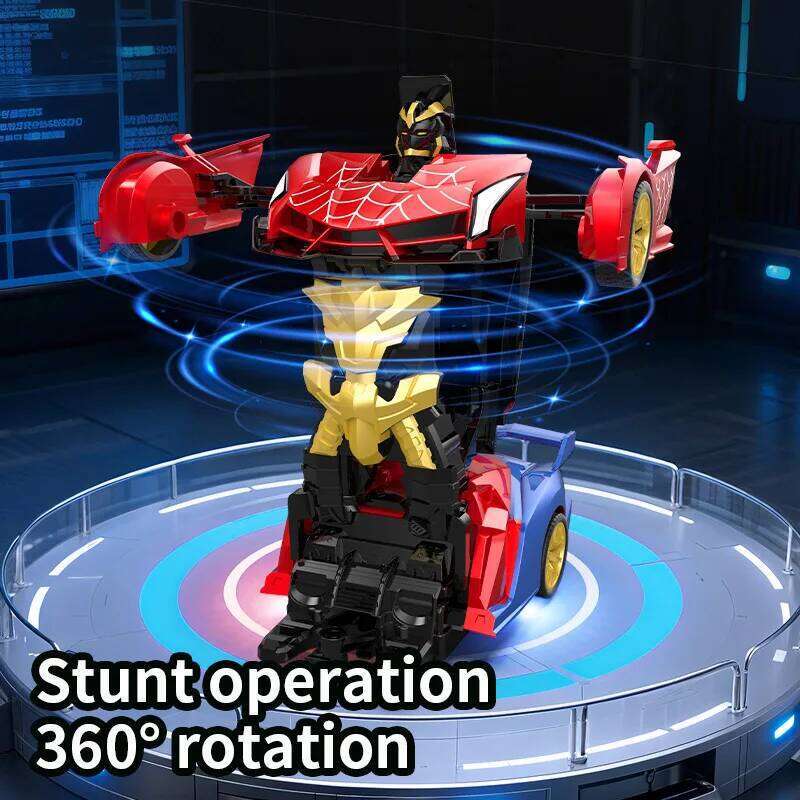 1:18 Spider Remote Control Racing Toy Children's Transformable Resin Car with Charging Function Includes Charge Y260131