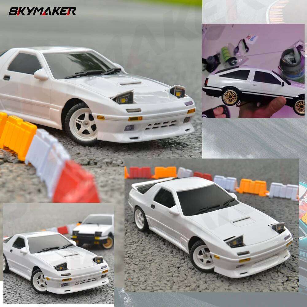 Skymaker AE86 Model LD1801 RX-7 FC LD1802 1:18 Drift 1/18 2.4G Remote Control ESP Gyroscope LED Mini RC Racing Car Toys Y260131