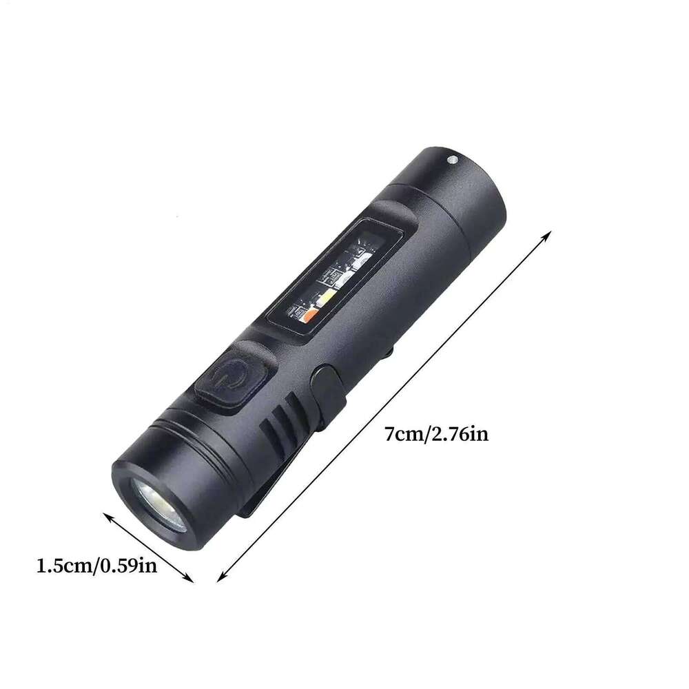 LED Mini Flashlight High Brightness Lightweight Adjustable Torch Light For Night Walking Fishing Hiking Traveling Reading H260131