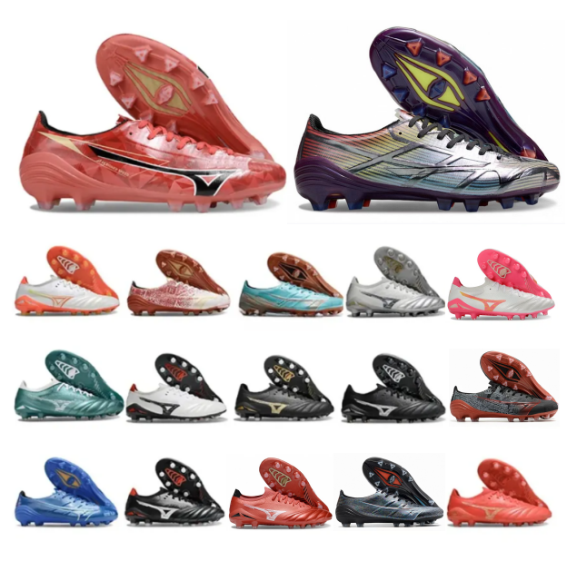 Designer Morelia Neo IV Beta Made in Japan FG/AG Dyna Soccer Cleats Prism Gold Boots Alpha Elite Mugen Laser Blue Alpha Sergio Ramos 4 Vol. lll Soccer Shoes Outdoor shoes