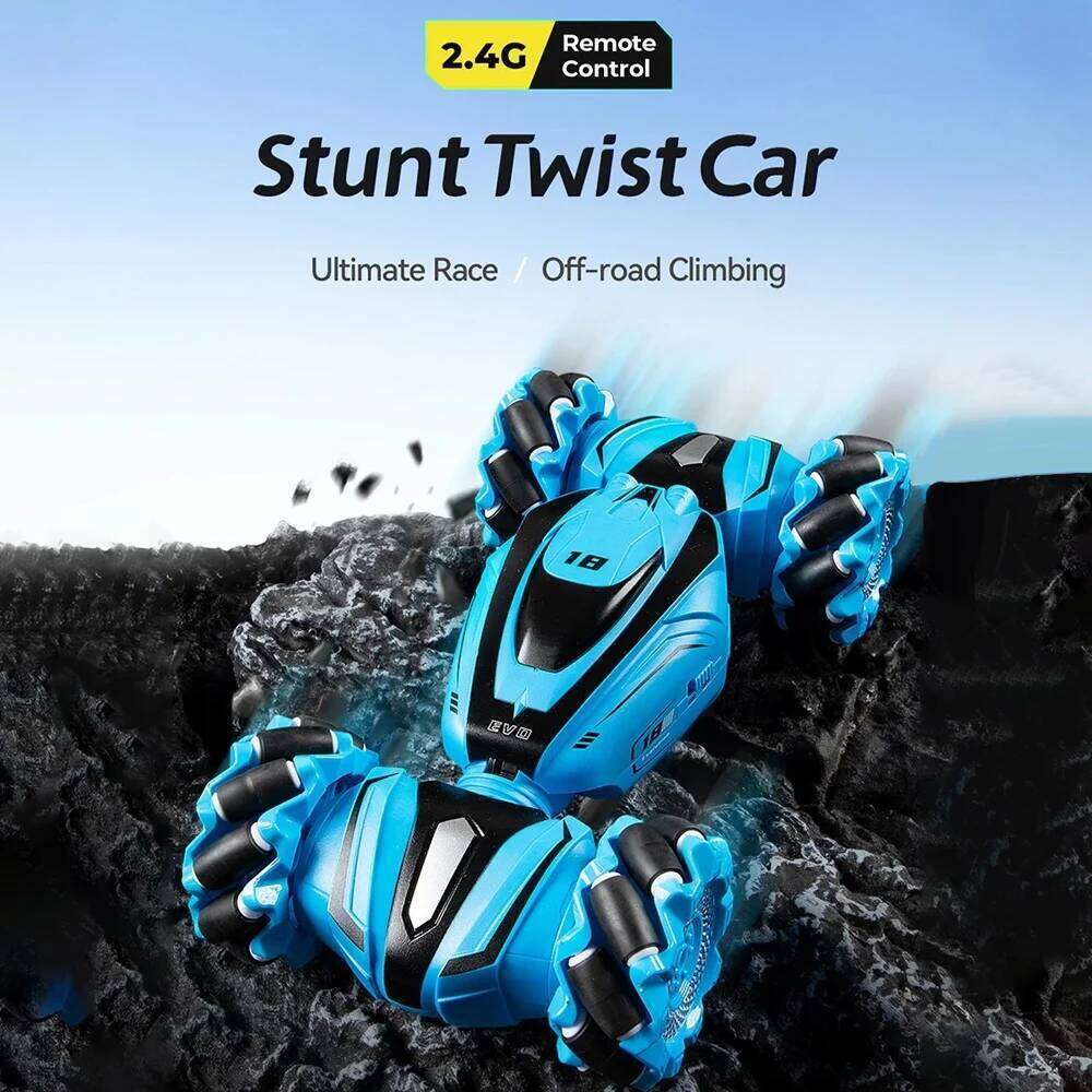 JJRC Q110 2.4GHz 4WD RC Stunt Car with Music Lights 360 Rotation Multi-Function Intelligent Programming Off Road Gift Y260131