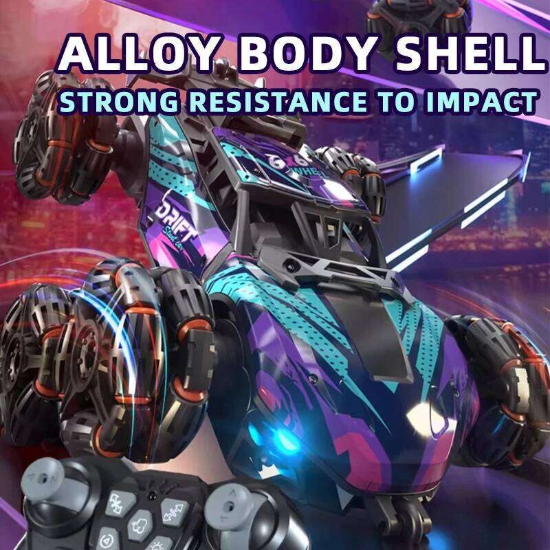 Children's Alloy Remote Control Morphing Six-Wheeled RC Off-Road Climbing Stunt Four-Wheel Drive Spray Drift Racing Car Toys Y260131